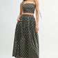 MABLE Floral Crop Top and Skirt Set