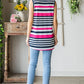 Heimish Full Size Striped Twist Knot Round Neck Tank - DAVERRI FASHIONS
