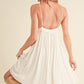 Aemi + Co Ruched Plunge Mini Cami Dress Cami Dresses