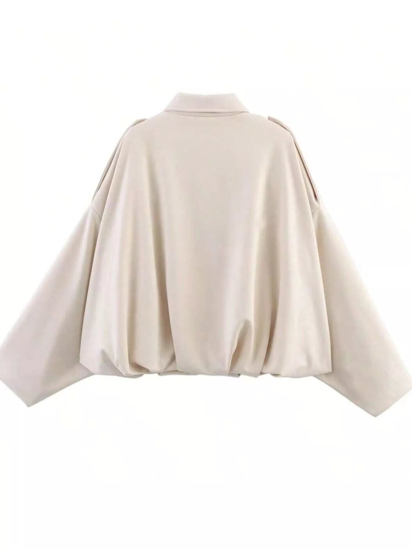 Zip Up Oversized Jacket | Jackets Daverri Fashions