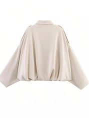 Zip Up Oversized Jacket | Jackets Daverri Fashions