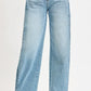 RISEN Mid Rise Wide Barrel Transferable Leg Snap Jeans - DAVERRI FASHIONS