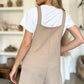 Double Take Textured Shortalls Plus Size Shortalls