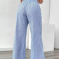 Striped Wide Leg Pants - DAVERRI FASHIONS