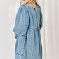 HEYSON Full Size Oversized Denim Babydoll Dress Babydoll Dresses
