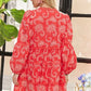 ADORA Puff Sleeve Floral Dress Mini Dresses