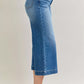 Judy Blue Mid Rise Crop Wide Leg Jeans - DAVERRI FASHIONS