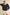 Aemi + Co Cable-Knit Openwork Round Neck Sweater Black Sweaters