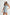 MABLE Off Shoulder Ruffle Detail Denim Romper Rompers