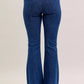 Judy Blue High Waist Flare Jeans with Front Patch Pockets - DAVERRI FASHIONS