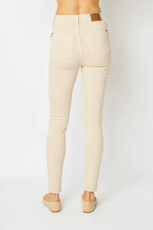 Judy Blue Full Size Garment Dyed Tummy Control Skinny Jeans | Jeans Daverri Fashions