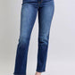 Judy Blue Full Size Washed Straight Leg Jeans with Pockets - DAVERRI FASHIONS