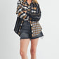 Aem+Co Curved Hem Plaid Button Up Shirt Shirts