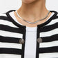 Striped Dropped Shoulder Long Sleeve Cardigan - DAVERRI FASHIONS