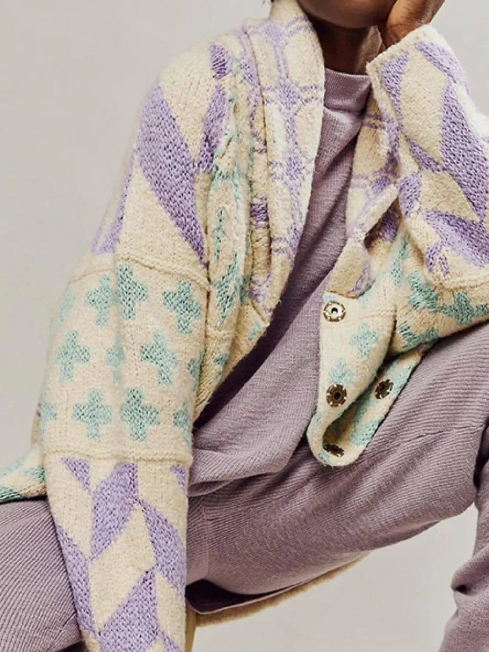 Collared Neck Long Sleeve Cardigan | Cardigans Daverri Fashions