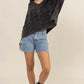 HYFVE Cable Knit V-Neck Dropped Shoulder Oversized Sweater - DAVERRI FASHIONS