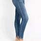 Judy Blue Full Size High Rise Button Fly Skinny Jeans Plus Size - DAVERRI FASHIONS