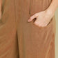 Umgee Elastic Waist Baggy Fit Pants with Pockets Pants