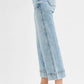 RISEN Full Size High Rise Crop Wide Front Seam Detailed Jeans Jeans