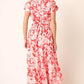 Mittoshop Tropical Print Top and Skirt Set Outfit Sets