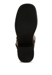 Caribou Harness Detail Biker Boots | Boots Daverri Fashions