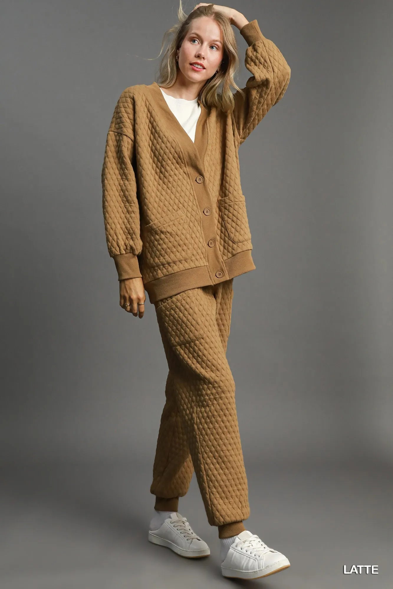 Umgee Button-Up Jacquard Cardigan