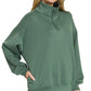 Zenana Scuba Quarter-Zip Sweatshirt - DAVERRI FASHIONS