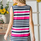 Heimish Full Size Striped Twist Knot Round Neck Tank - DAVERRI FASHIONS