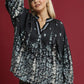 Umgee Full Size Floral Vine Print Blouse with Balloon Sleeves Plus Size