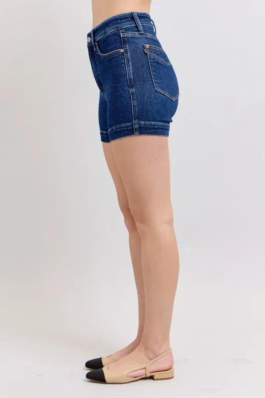Judy Blue High Waist Tummy Control Denim Shorts | Daverri Fashions