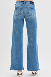 RISEN Full Size Low Rise Wide Leg Jeans | Jeans Daverri Fashions