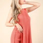 VERY J Slit Round Neck Top and Shorts Sweater Set Outfit Sets