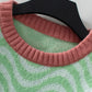 Wavy Striped Round Neck Sweater - DAVERRI FASHIONS