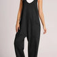 Lovelet V-Neck Wide Strap Overalls - DAVERRI FASHIONS