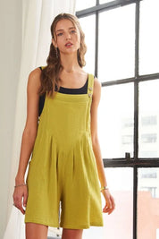 ADORA Wide Leg Overall Romper | Shortalls Daverri Fashions