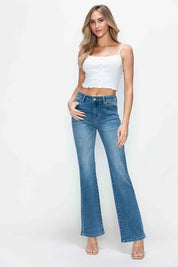 Medium bytos Full Size Cat's Whiskers Mid Rise Bootcut Jeans | Jeans Daverri Fashions