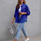 Distressed Drop Shoulder Denim Jacket - DAVERRI FASHIONS