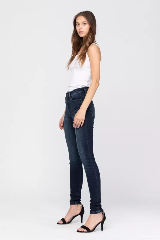 Judy Blue High Waist Washed Skinny Jeans | Daverri Fashions
