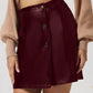 Buttoned High Rise Mini Skirt - DAVERRI FASHIONS