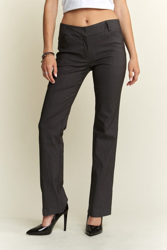 ADORA Regular Rise Slim Bootcut Pants Pants