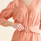 And The Why Flounce Sleeves Romper with Belt - DAVERRI FASHIONS