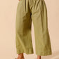 SO ME Mid Rise Wide Leg Chino Pants With Pockets Pants