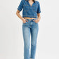 RISEN Full Size High Rise Crop Straight Slim Jeans Plus Size Jeans