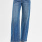 RISEN Mid Rise Fit Wide Baggy Jeans - DAVERRI FASHIONS