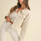 MABLE Embroidered Quilted Cropped Jacket