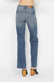 Judy Blue Full Size Tummy Control Straight Jeans | Daverri Fashions