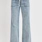 RISEN Full Size Straight Leg Jeans with Pockets Plus Size Medium Jeans