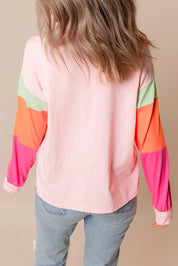 Sequin Nutcracker Round Neck Long Sleeve Top | Tops Daverri Fashions