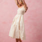 SO ME Smocked Sleeveless Casual Everyday Dress With Slit
