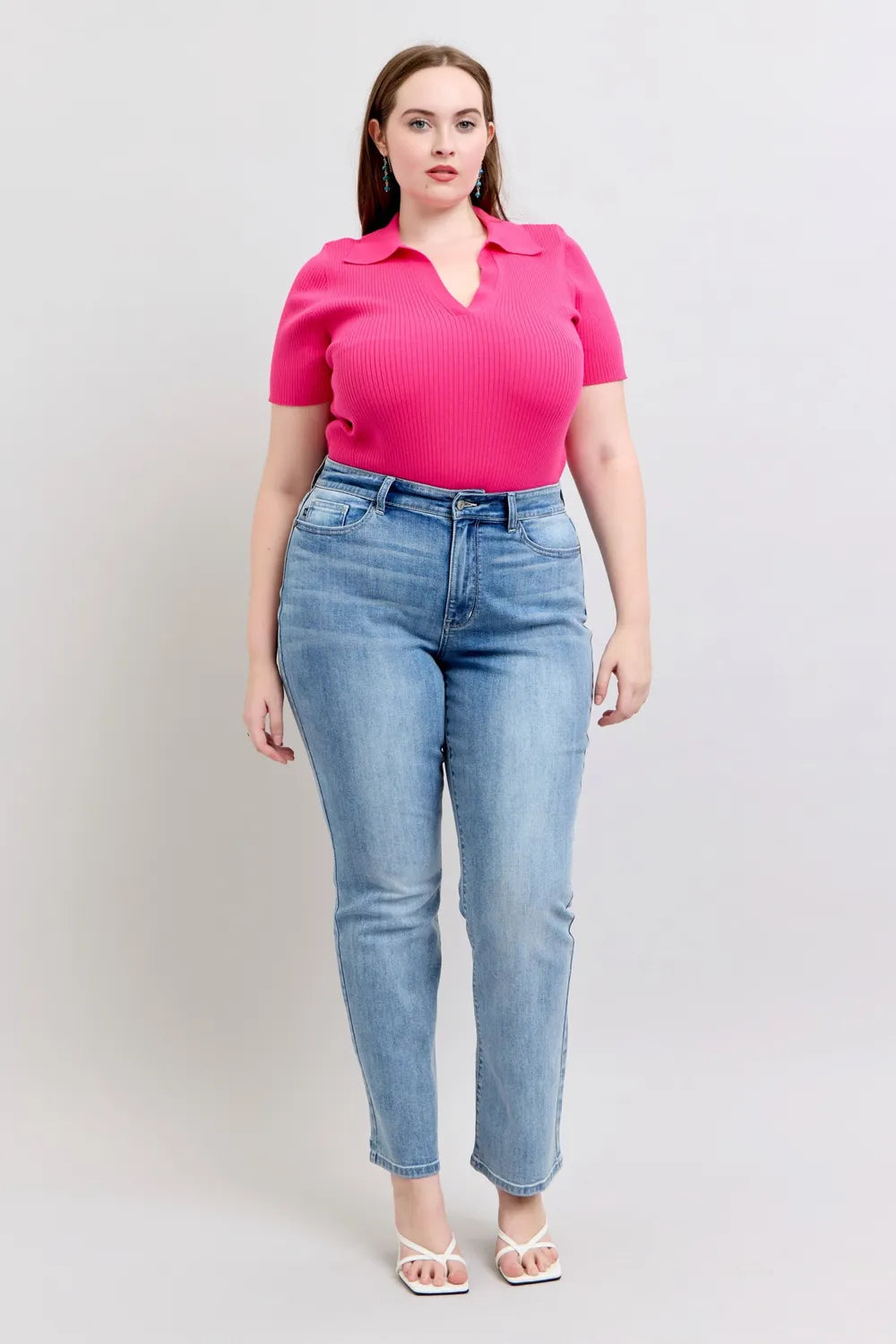 Judy Blue Plus Size High Waist Dad Jeans Jeans
